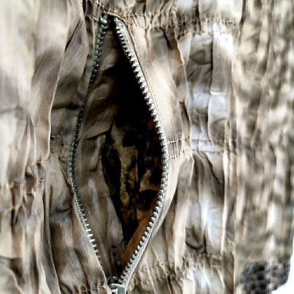 Chico's Women's M Cheetah Animal Ruffled Jacket - Picture 10 of 15